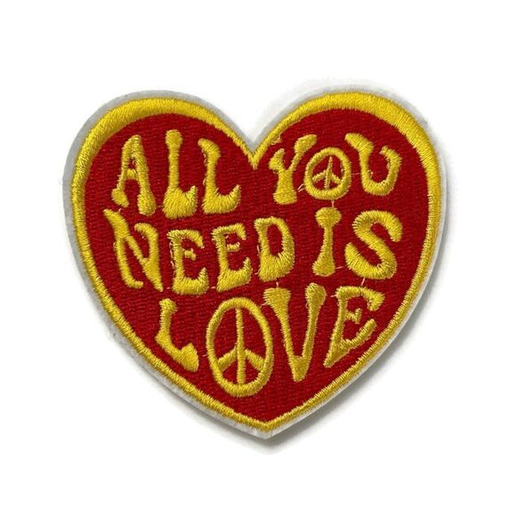 All You Need Is Love Embroidered Patch - Picture 1 of 3